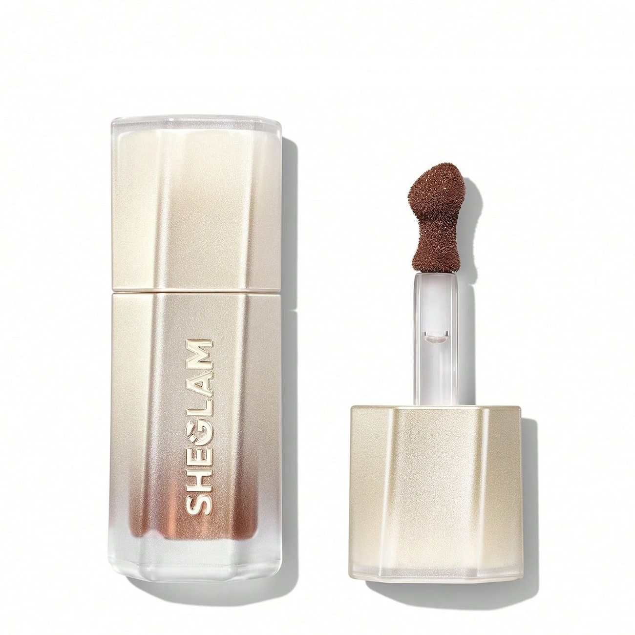 رژلب مایع شیگلم سری Stardust Swipe Glitter رنگ 519 Mocha Meteor^