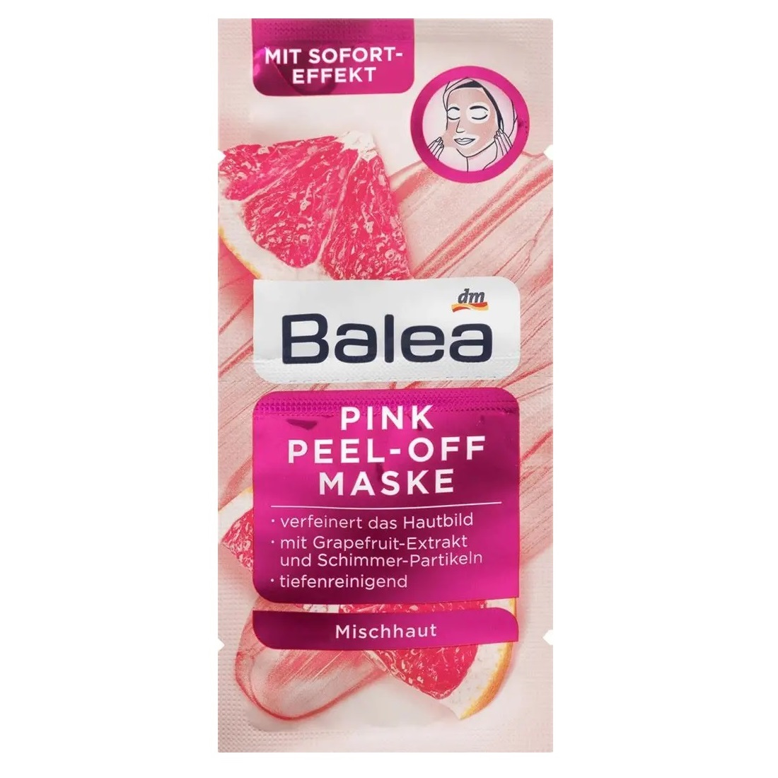 ماسک صورت پیل آف باله آ مدل Pink حجم 16 میلی لیتر^