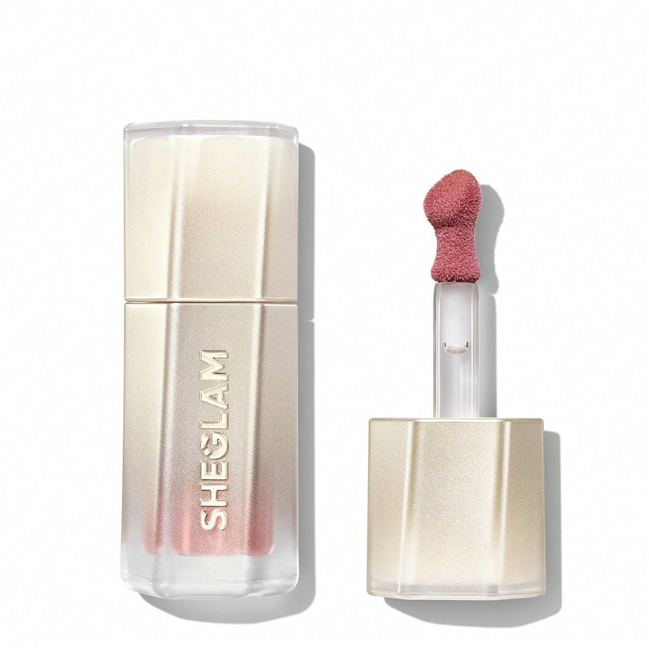 رژلب مایع شیگلم سری Stardust Swipe Glitter رنگ 034 Bare Nebula^
