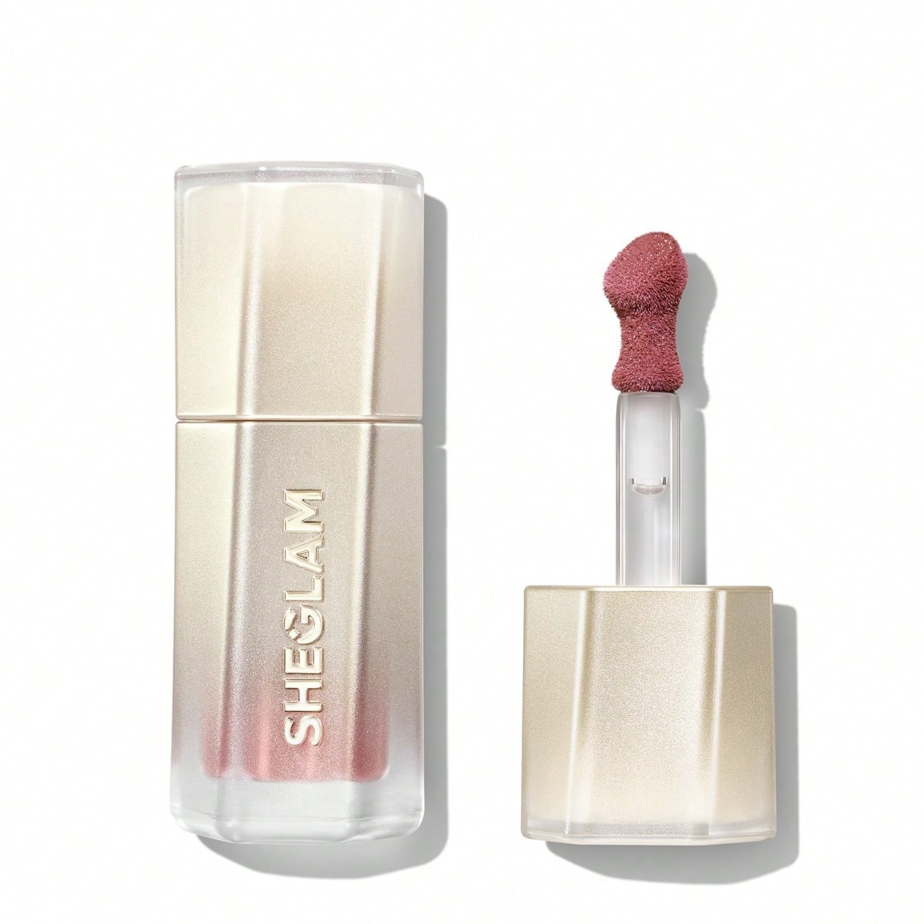 رژلب مایع شیگلم سری Stardust Swipe Glitter رنگ 033 Champagne Orbit^