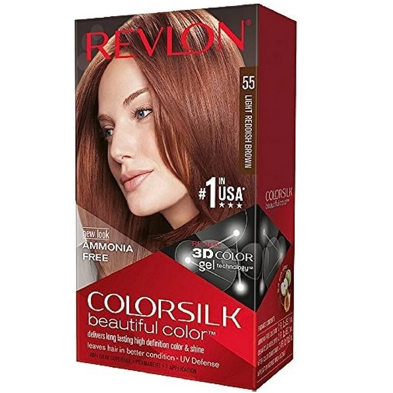 رنگ موی بدون آمونیاک رنگ قهوه ای قرمز روشن رولون شماره 55