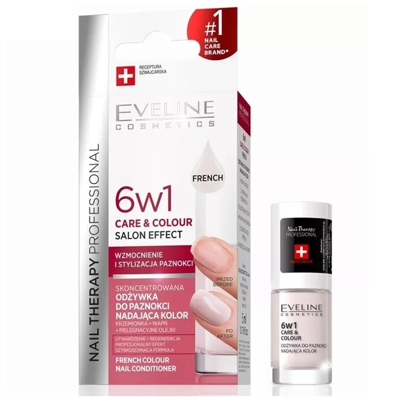 تقویت کننده 6 در 1 ناخن اولاین رنگ French حجم 5 میلی لیتر^