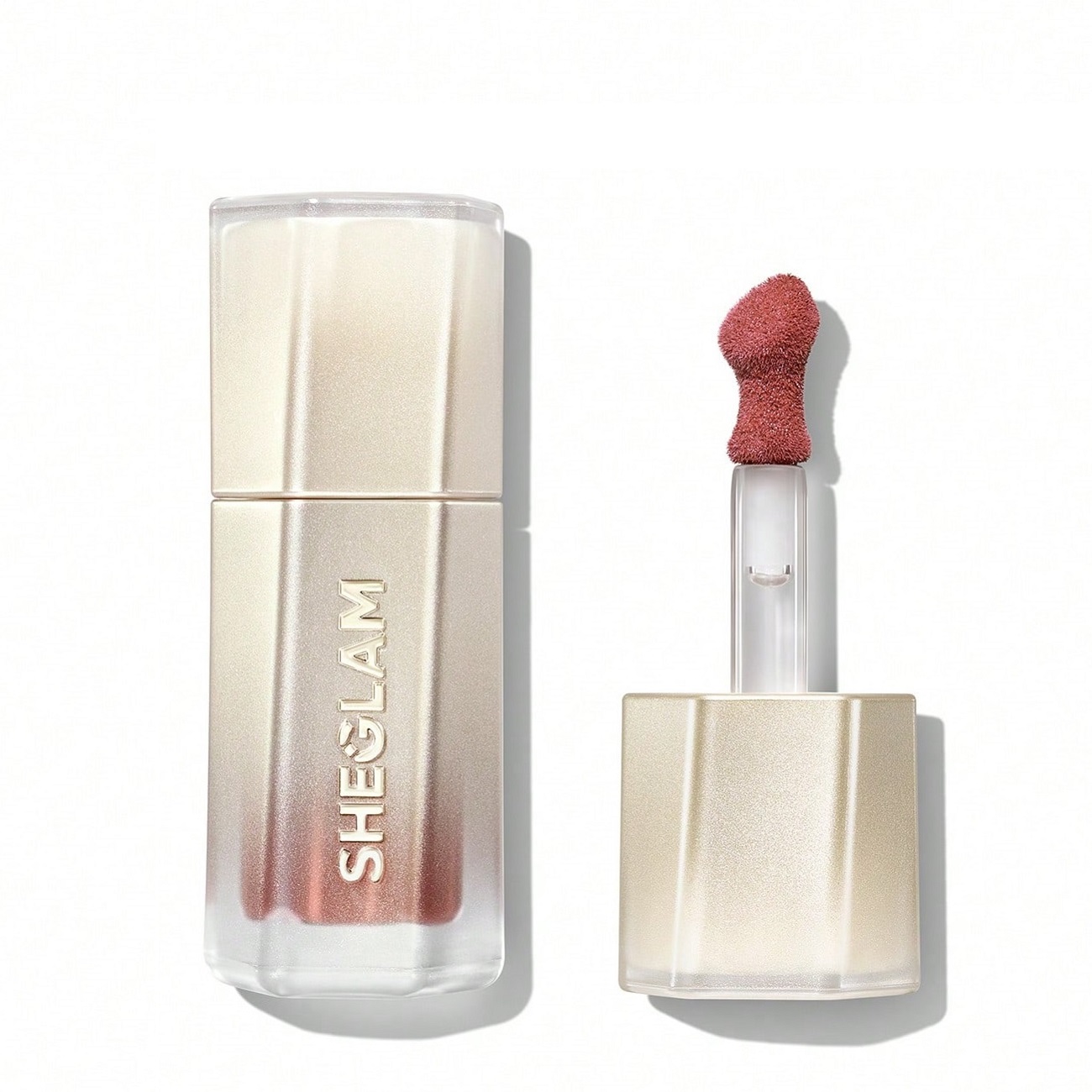 رژلب مایع شیگلم سری Stardust Swipe Glitter رنگ 525 Orbital Glow^
