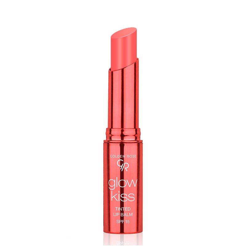 بالم لب رنگی گلدن رز مدل Glow Kiss شماره 04 رنگ Peach Shake