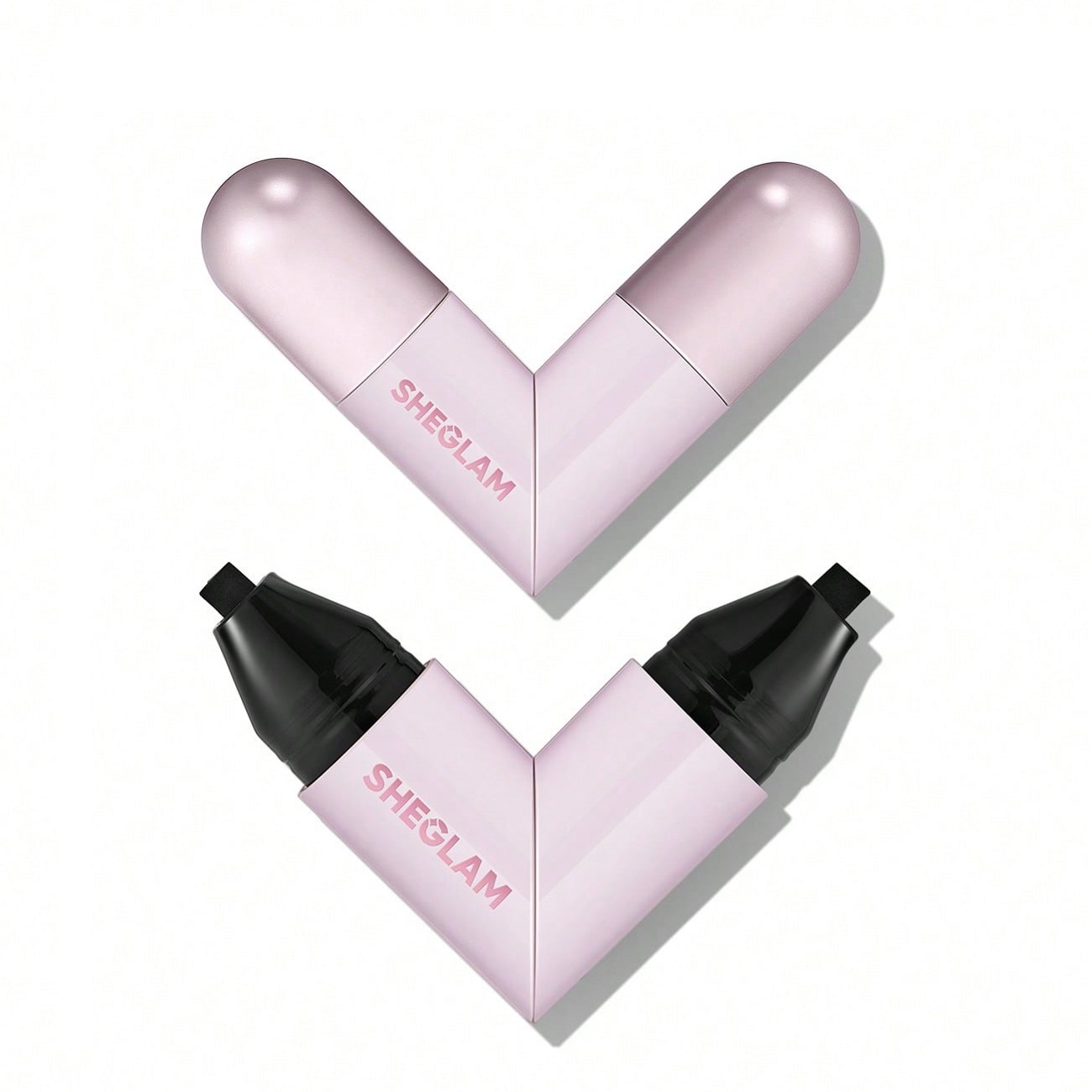 خط چشم دو سر استامپ دار شیگلم مدل Insta-Wing Heart Stamp^