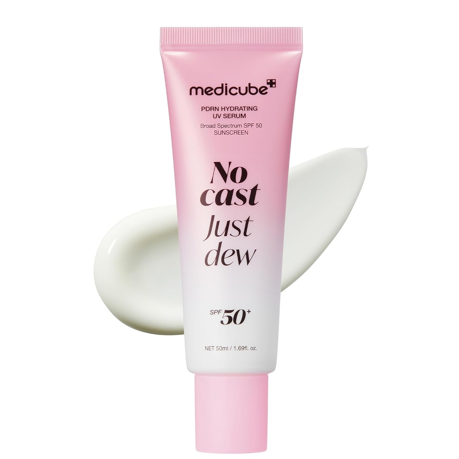 سرم ضدآفتاب آبرسان و درخشان کننده طبیعی مدیکیوب SPF50 حجم ۵۰ میلی‌لیتر^